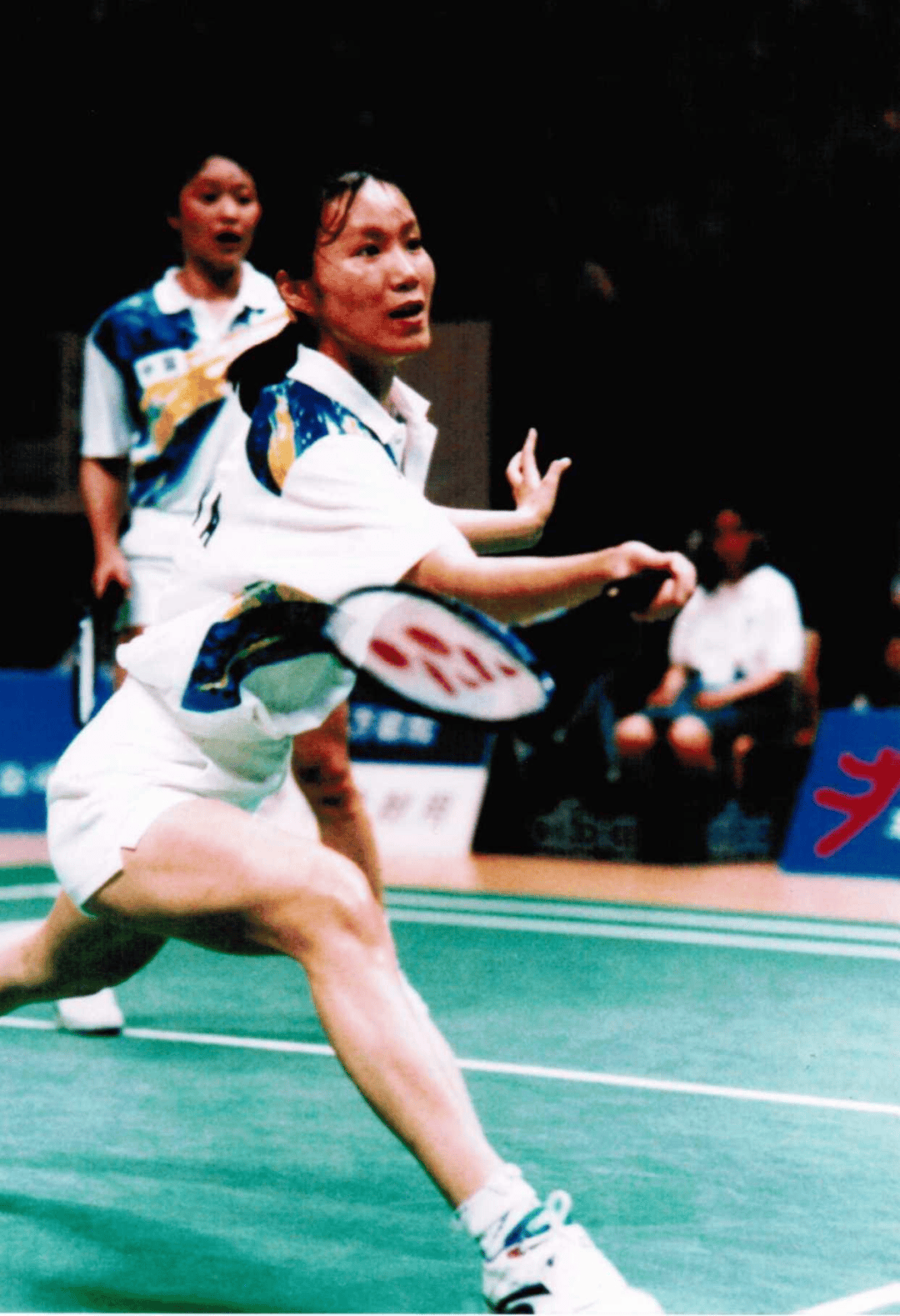 第七届全运会结束后,时年19岁的葛菲正式调入国家羽毛球队,与顾俊搭档