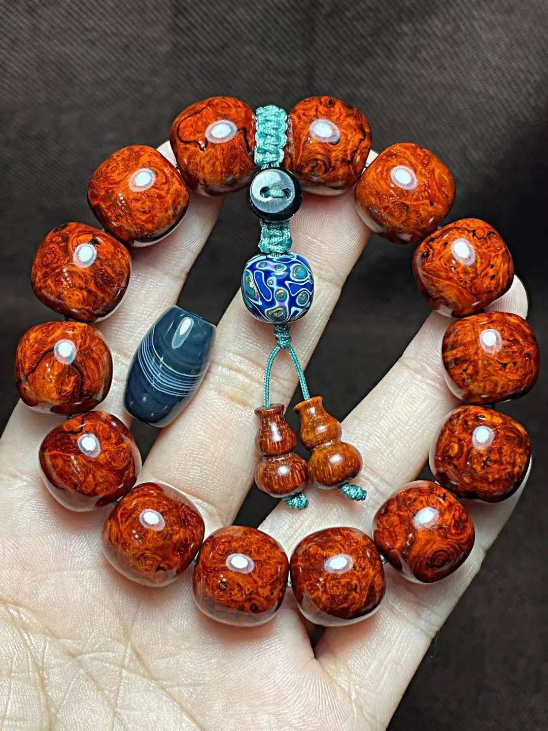 5老型珠手串,爆满瘤疤多金星,老玩家最爱!