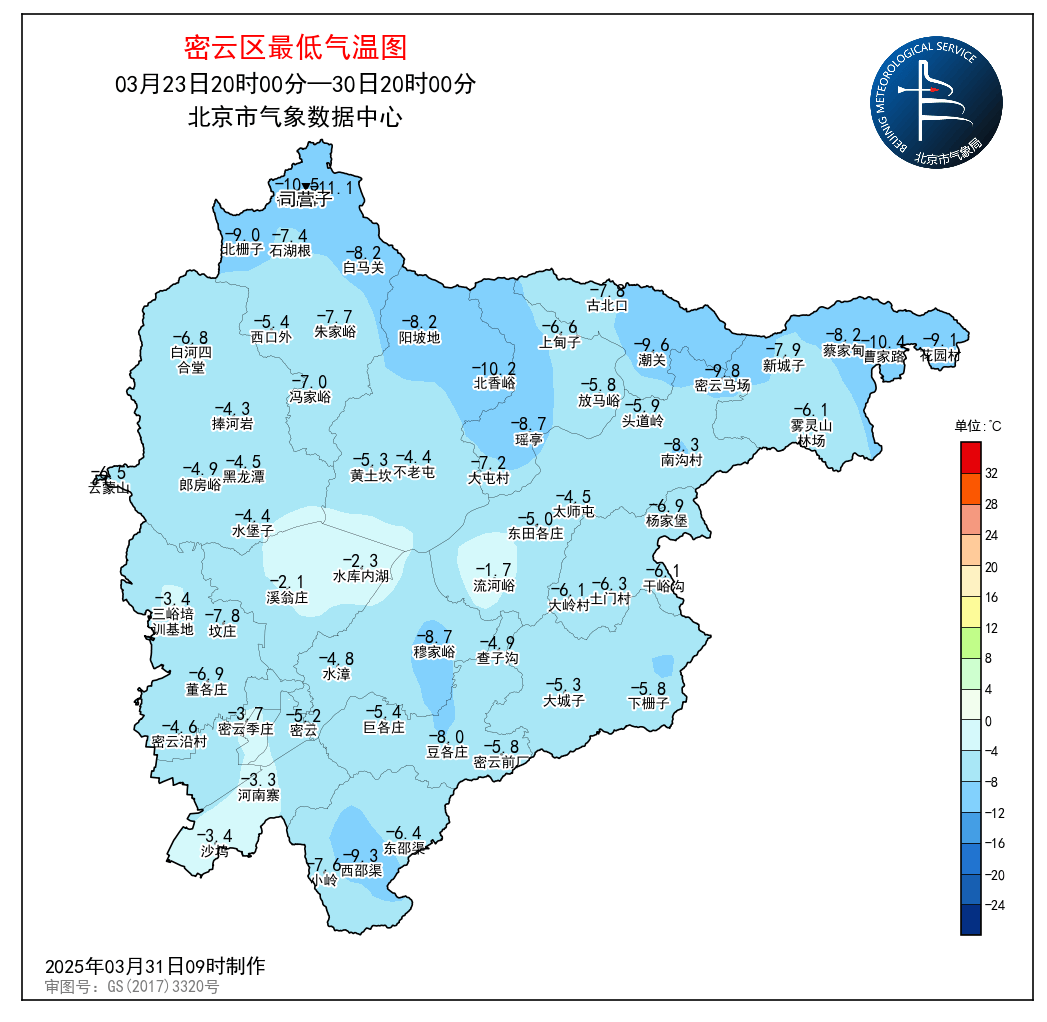 密云天气今日情况