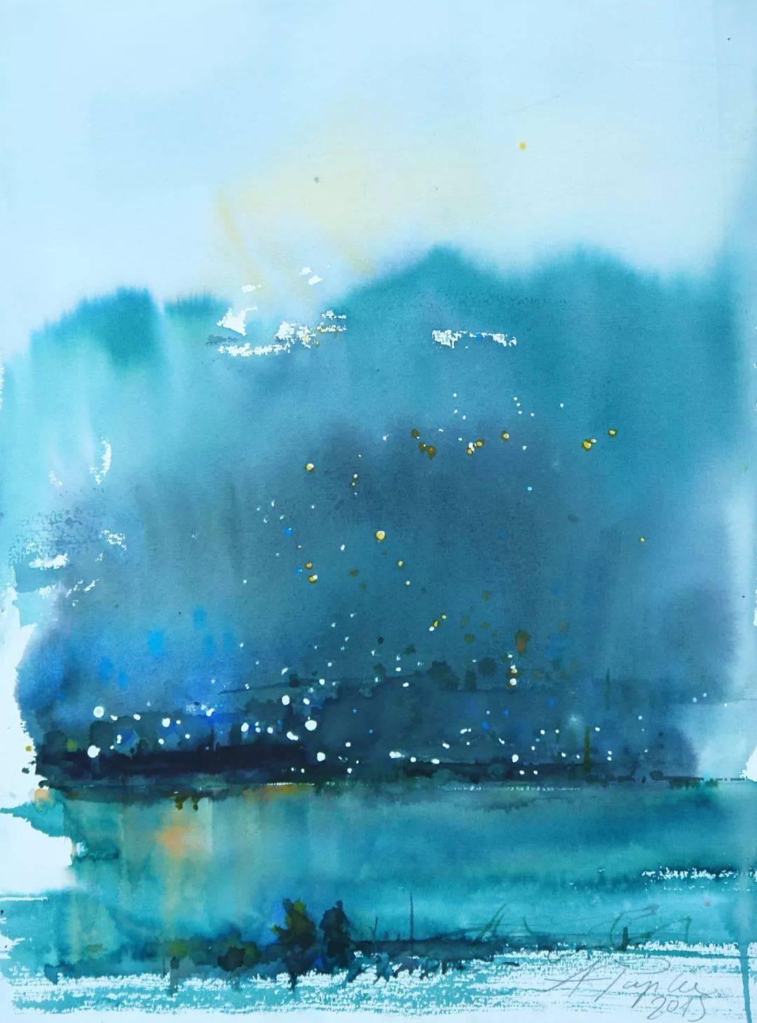 超诗意的治愈系水彩画,看完感觉世界都温柔了