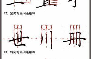 7个用来帮助规范字形的结构规律!_笔画_重心_对比