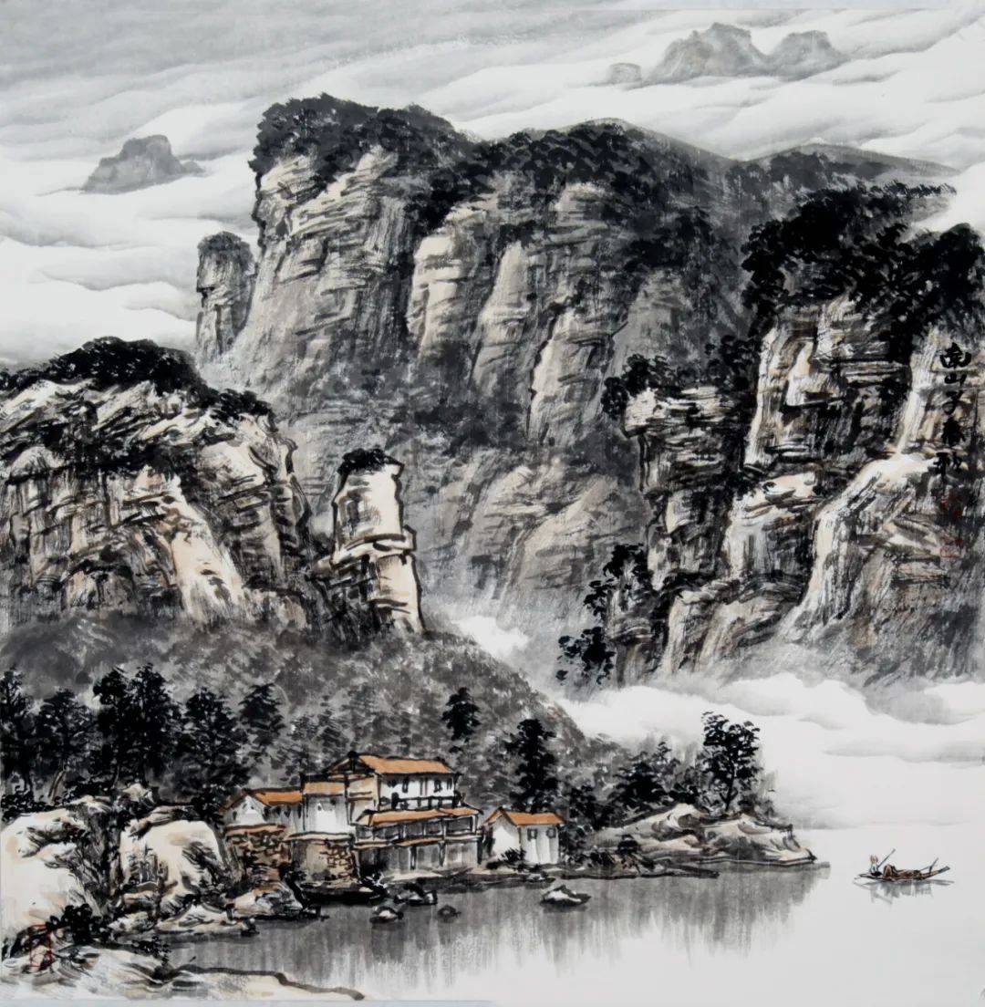 在中国传统绘画的长河中,山水画占据着极为重要的地位,它宛如一面镜子