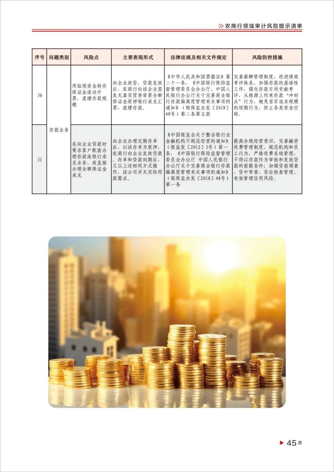 审计风险提示手册(十)|农商行领域审计风险提示清单