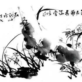 国画基础技法详解:水墨兰花画法_兰叶_步骤_折叶