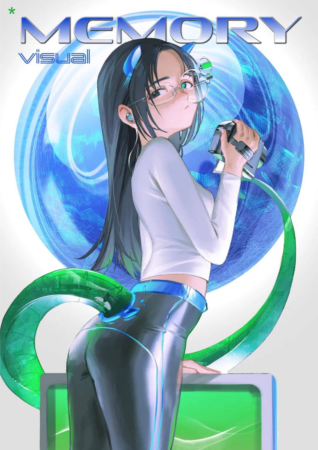 生物为题材使用平板及clip studio paint进行创作画面风格十分阴郁