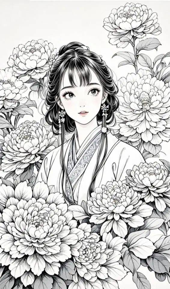 线稿控暴哭!古风线稿,小白来偷师