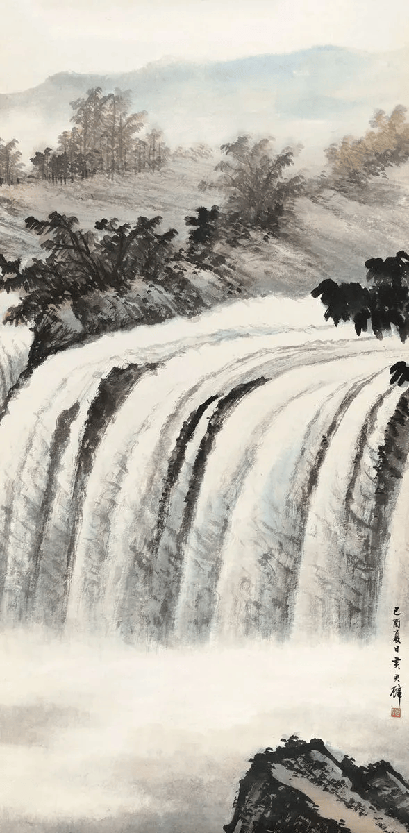 黄君璧瀑布,雄伟壮丽,气势万千!