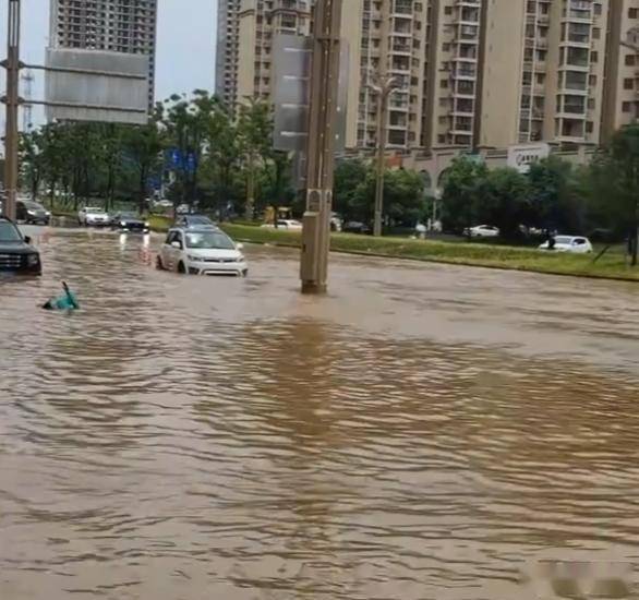 武汉大学校门被淹一米深,现场好比现实版的"海的味道我知道"!