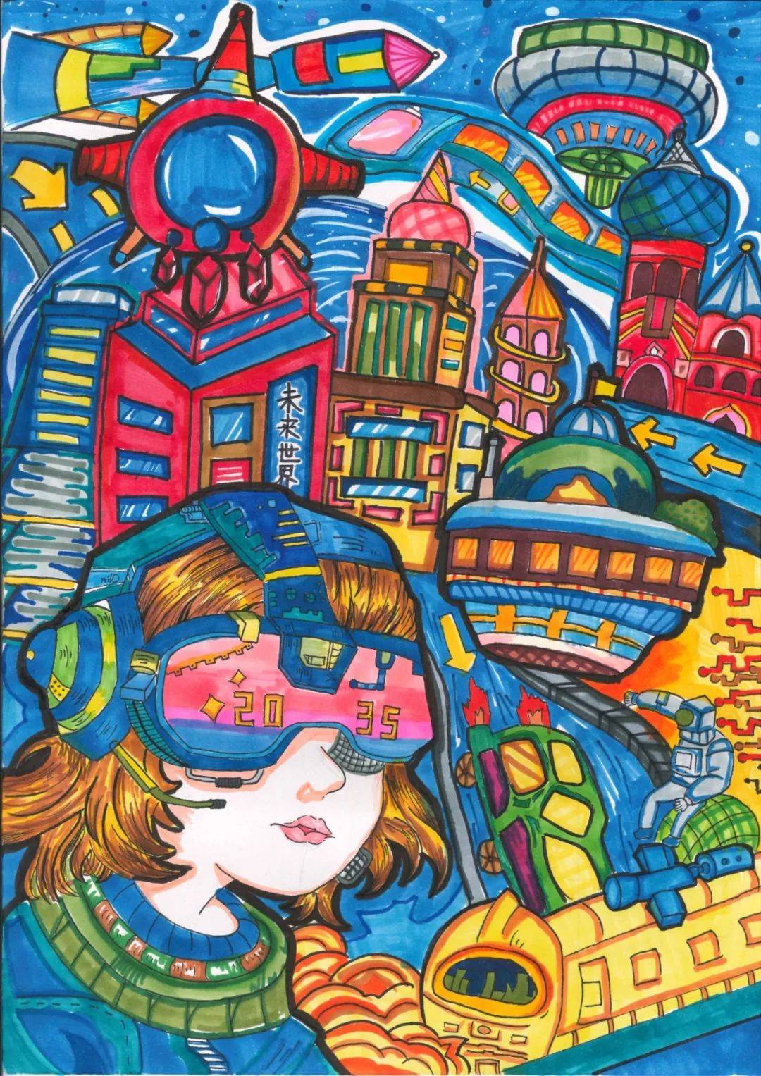 桥头镇第九届"莞香花开"儿童绘画比赛圆满收官