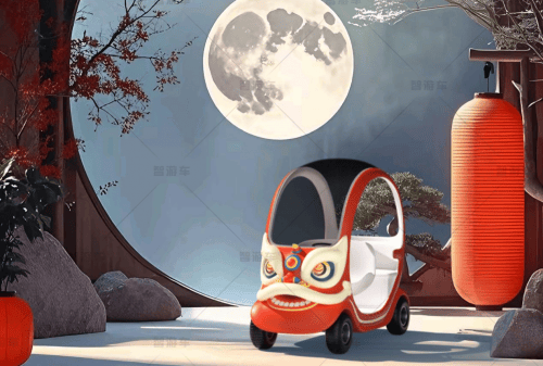 醒狮文化与科技共生！E-cart 智游车打造传统与现代交融的景区移动地标