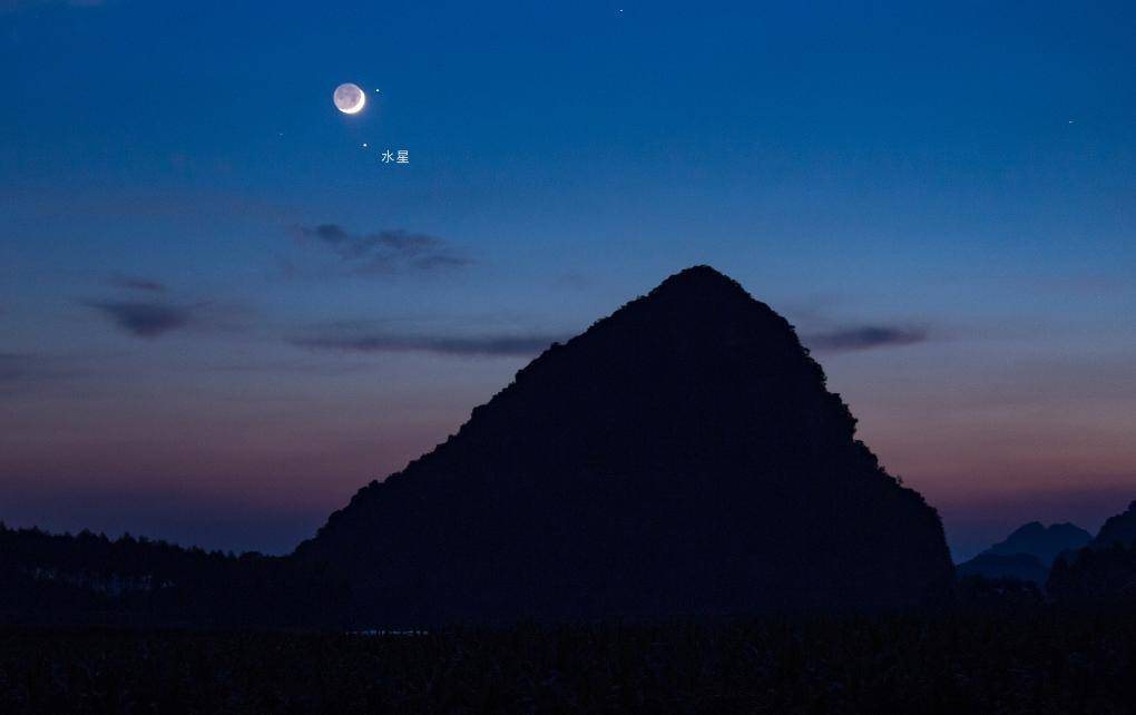 限时观测！6月27日日落后水星伴月