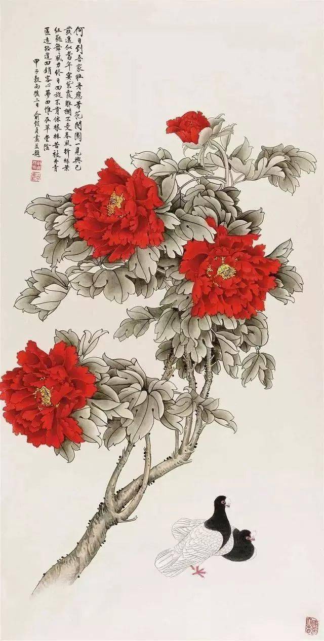 赏心悦目！画里齐眉:俞致贞、刘力上工笔花鸟欣赏！_搜狐网