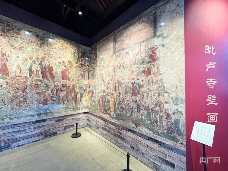 Fahai Temple Morts和Vilu Temple壁画的国宝的联合展览将