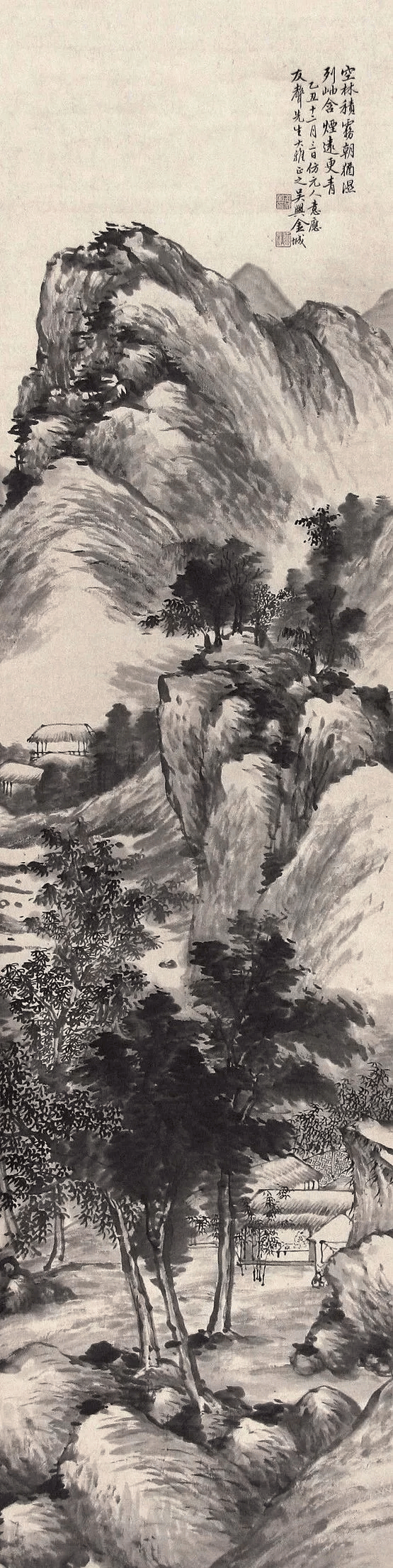 金城传统山水画赏析!