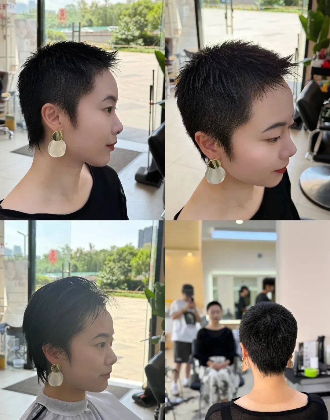 短发寸头的女生真的太酷啦