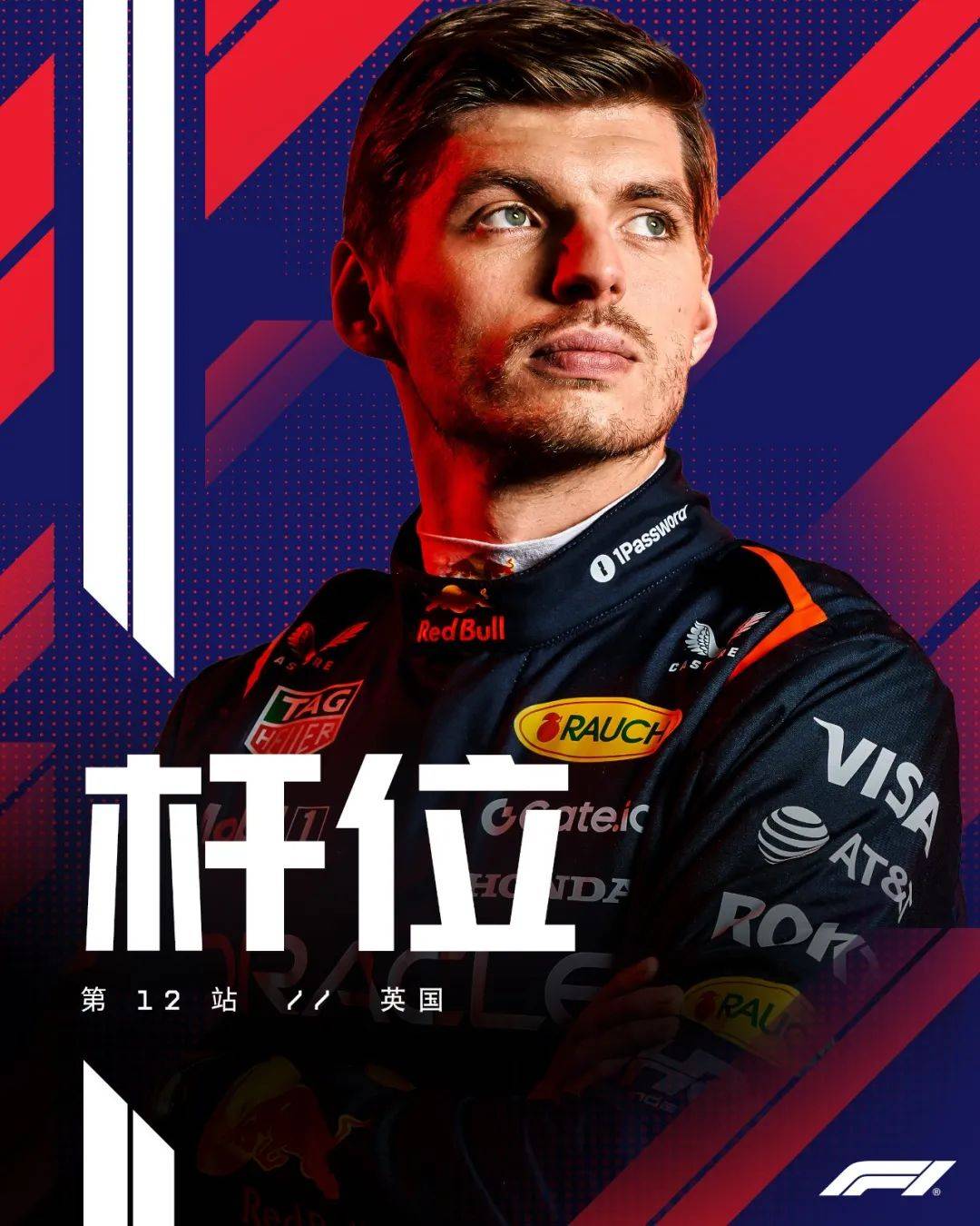F1英国大奖赛排位赛：维斯塔潘最后一圈绝杀夺杆位，迈凯轮包揽二三
