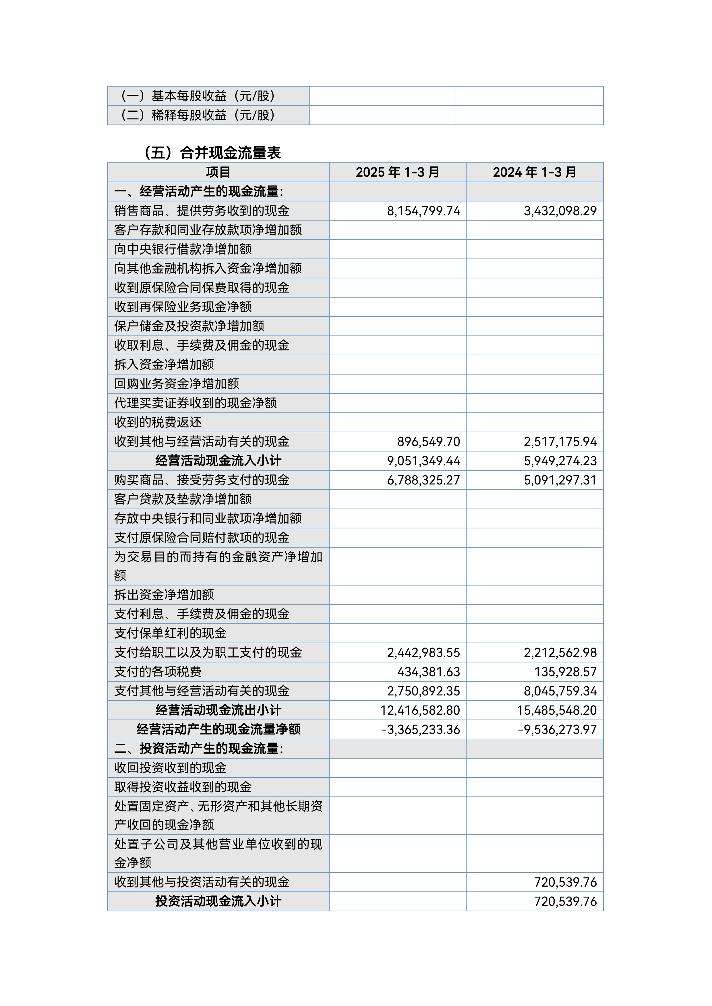 深沪京-公告-贵阳旅文-2025年第一季度财务报表
