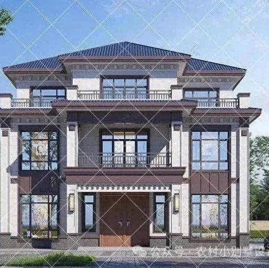 2025最新款三层豪华新中式别墅,精选24套三开间三层新中式农村自建房_调整_信号_图纸