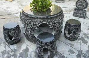 古代石桌石凳，黄昏围坐话家常，石与肤相触中藏着哪些纳凉巧思？_石材_热量_表面