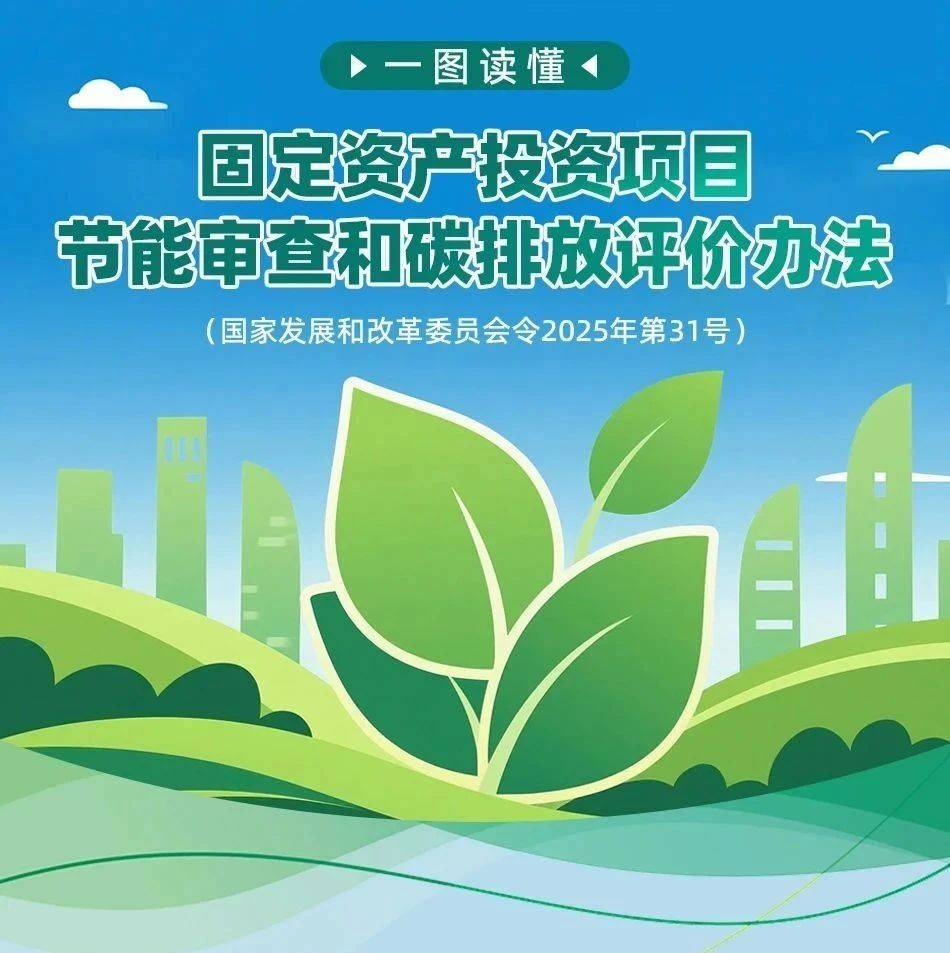 一图读懂 | 固定资产投资项目节能审查和碳排放评价办法