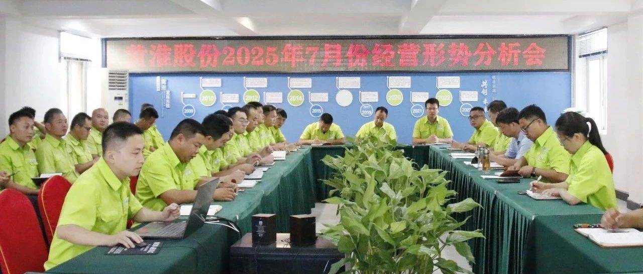 黄淮股份召开2025年7月份经营形势分析会_发展_工作_相关