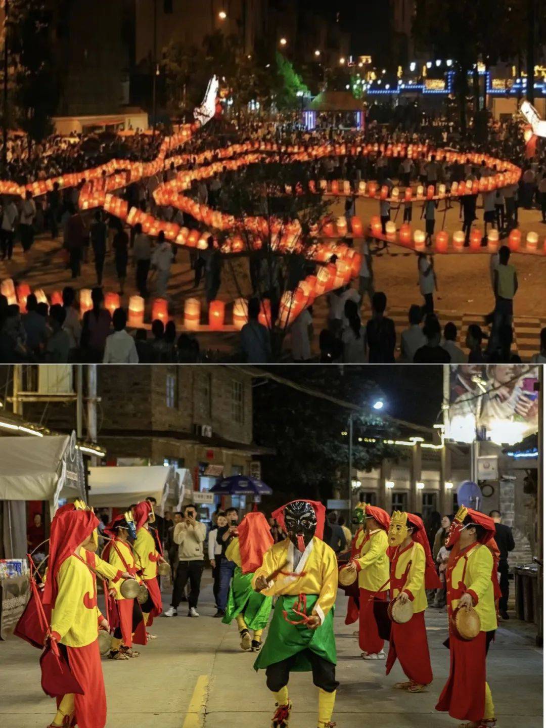 神秘的文傩村民戴木雕面具跳傩舞经过千年传承发展现在已成为驱疫