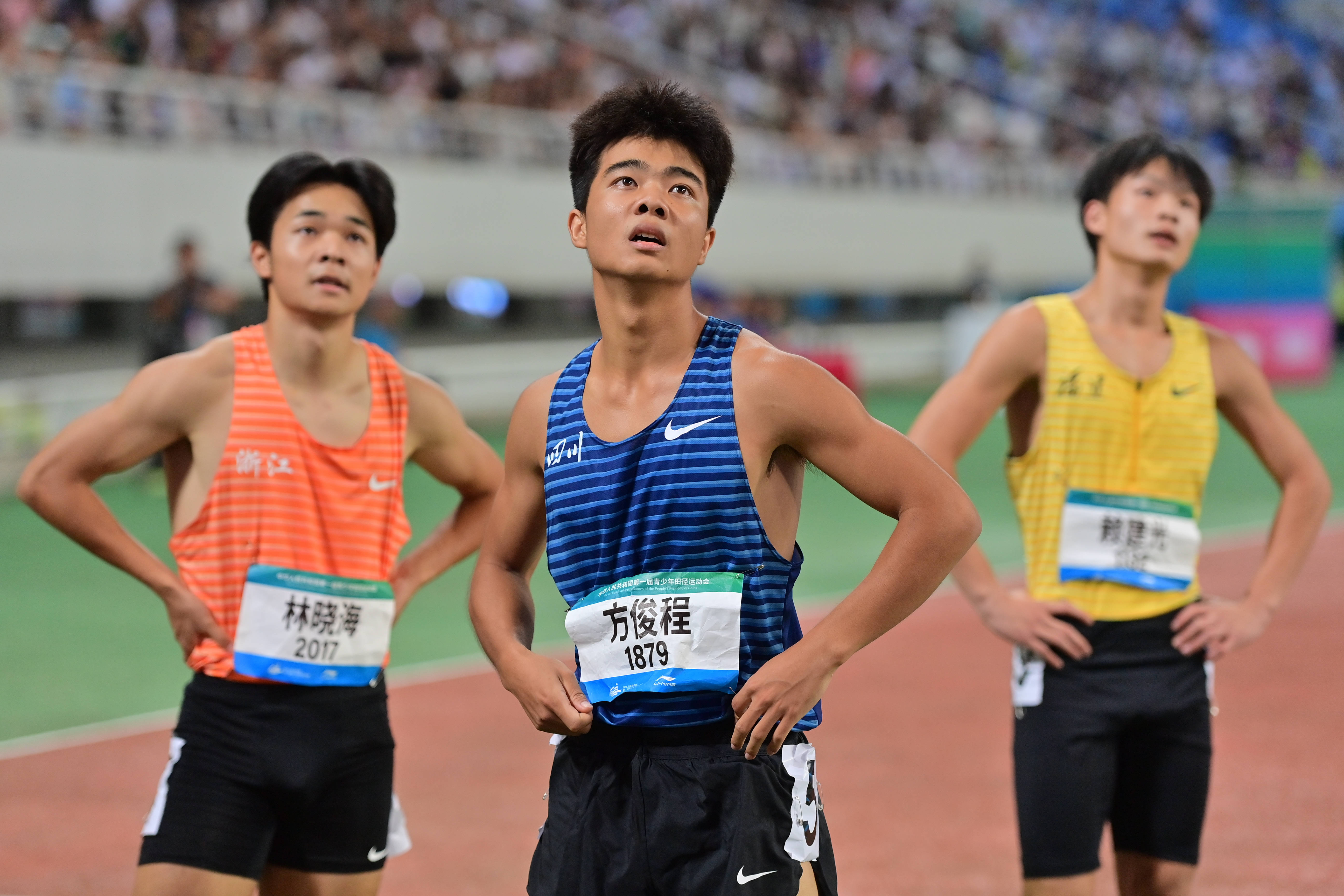 全国青少年田径运动会:男子100米决赛赛况