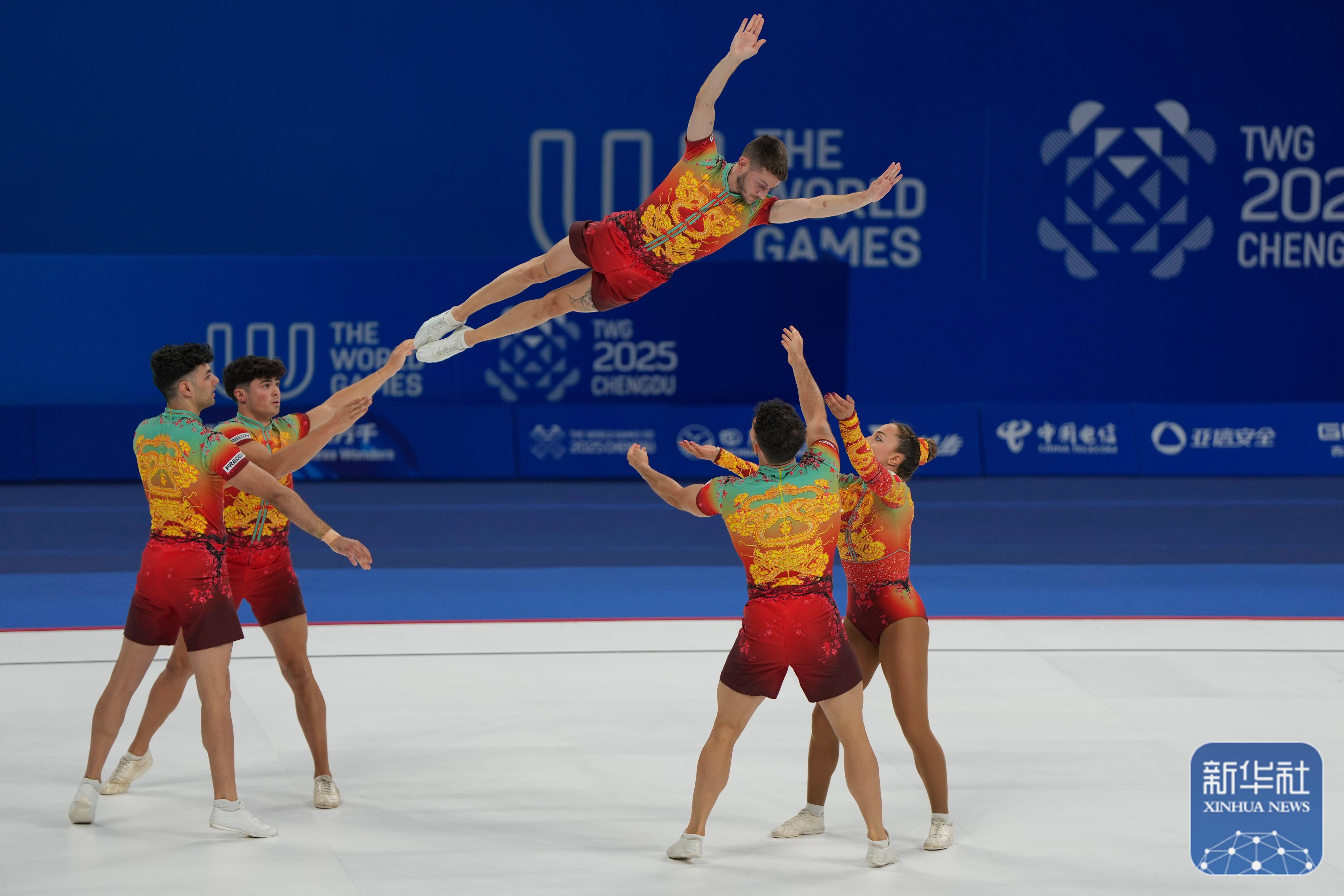 成都世运会｜中国队夺得健美操五人操冠军