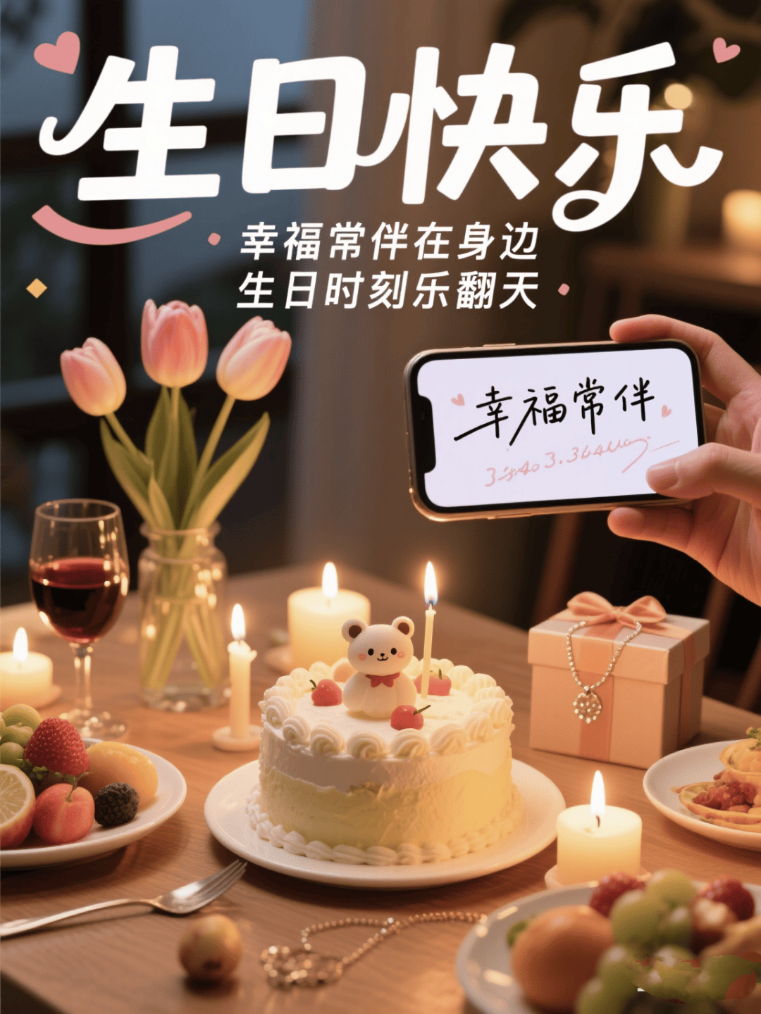 生日快乐图片表情包祝福语,2025最新版高级感朋友圈配图