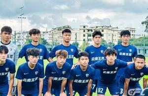 中国足球青少年精英联赛（U21组），云南玉昆1:1战平广西平果