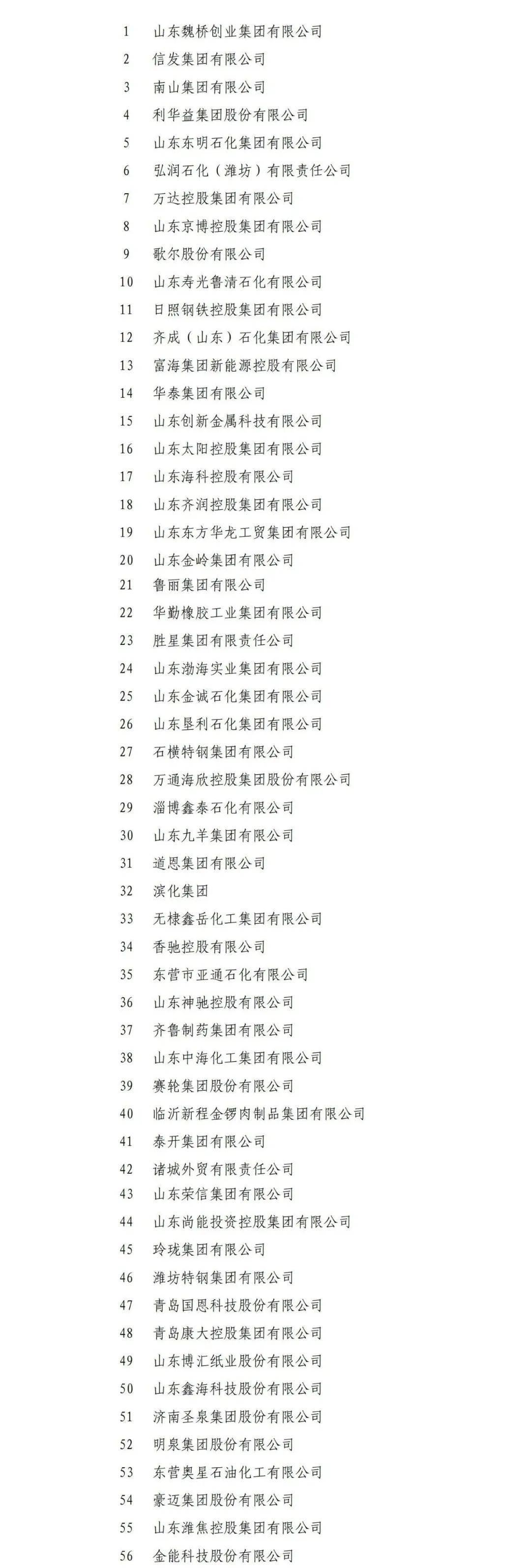 山东51家企业入围2025中国民营企业500强榜单