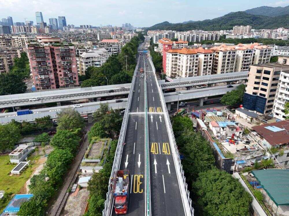 广州广园路下塘西路立交主桥将于8月31日晚开放试运行