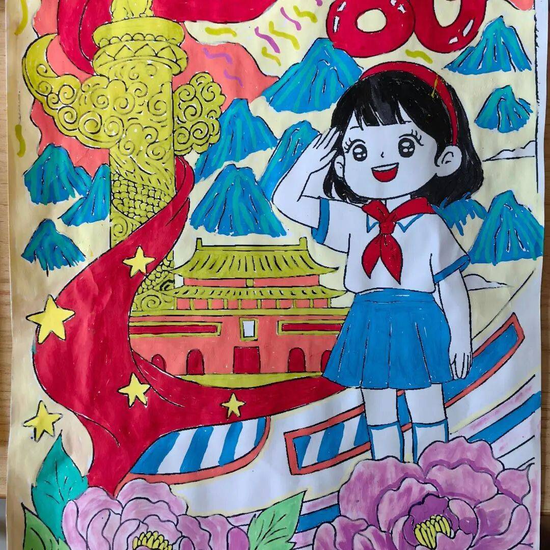 以我爱国心 点亮中国红