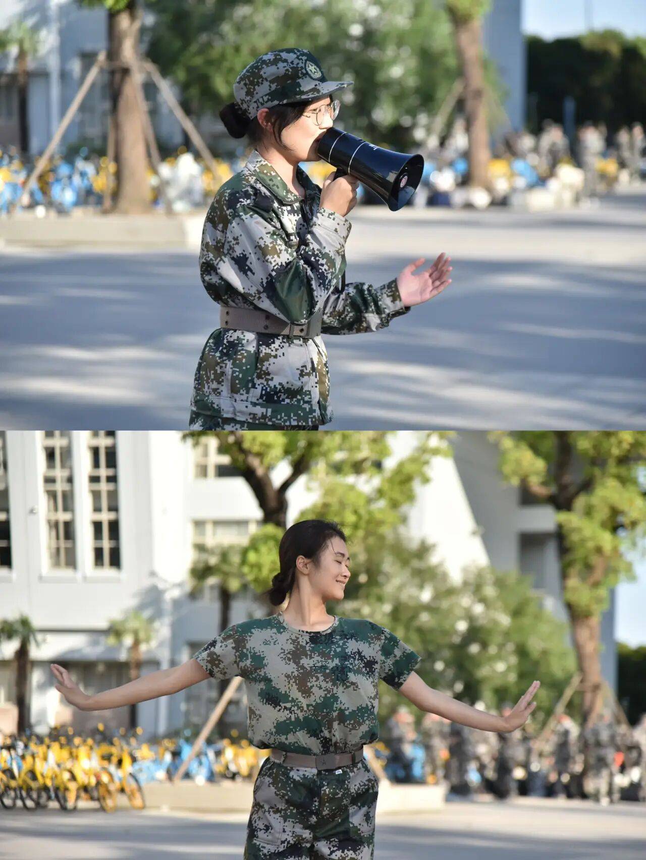 上海大学军训进行时