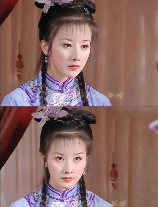 从《李卫当官》里灵动的岳思盈;柳叶眉,杏仁眼,气质温婉,曾是古装剧里