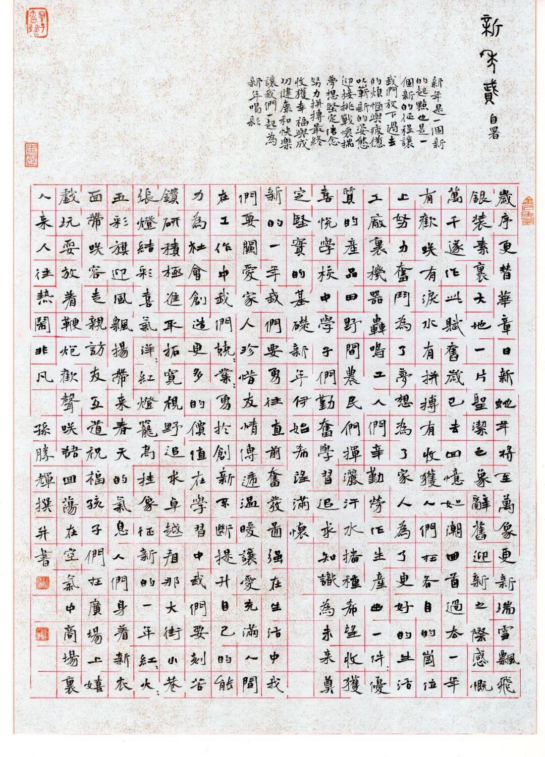 高手在民间!2025全国硬笔书法获奖作品欣赏