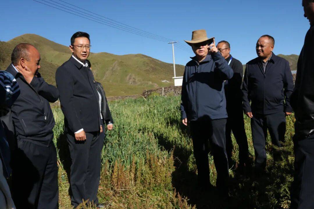 达日县满掌乡:果洛州人民政府副州长谢热一行赴满掌乡