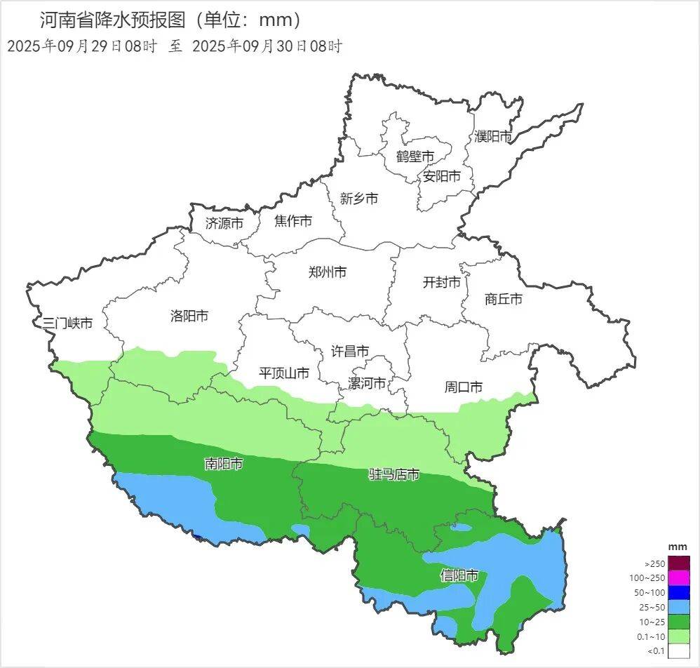 未来3天河南依旧多雨，部分地区有大雾