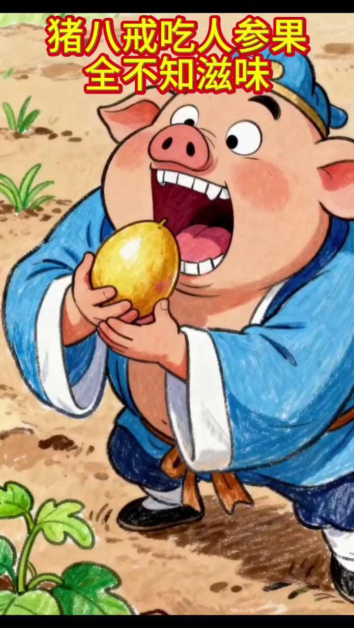 "猪八戒吃人参果,全不知滋味!