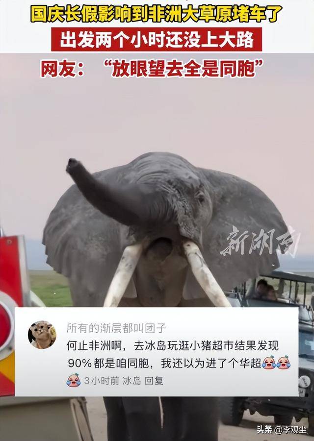 图片[8]-国庆3大名场面：国内景区人挤人，东非草原大堵车，电车卡在高速-华闻时空