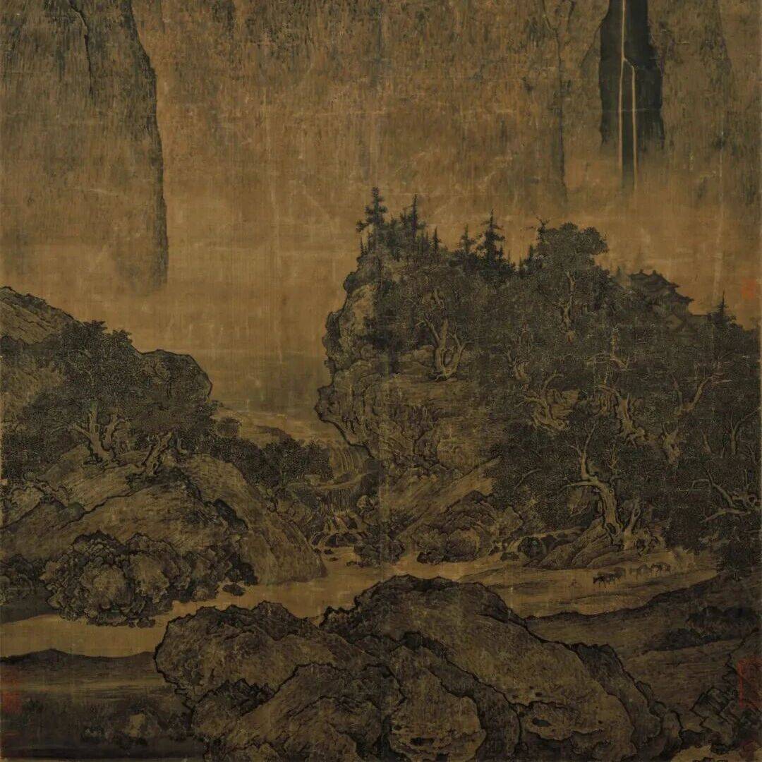 每日诗画丨溪山行旅图轴_赏析_故乡_范宽