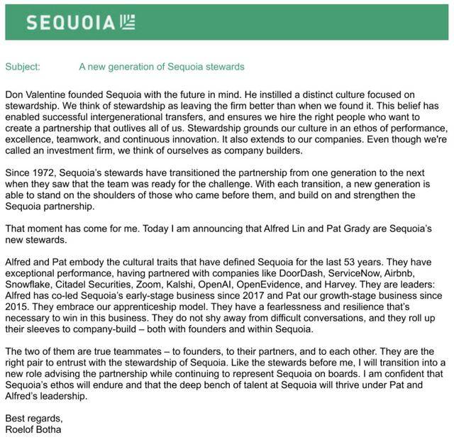 美国红杉资本“换帅内幕”:博塔遭三名高级合伙人联手罢黜