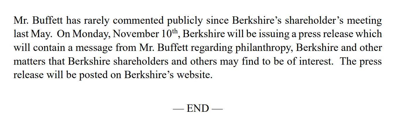 环球下周看点:巴菲特或将上演“最后一课” 中概股财报季揭幕