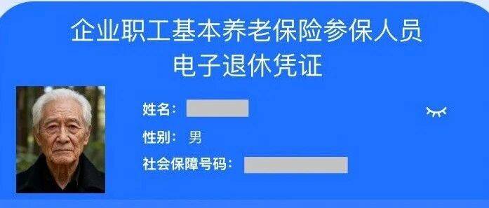 安徽省“电子退休证”教你三步领取，你领取了吗？_社保_实体_效力