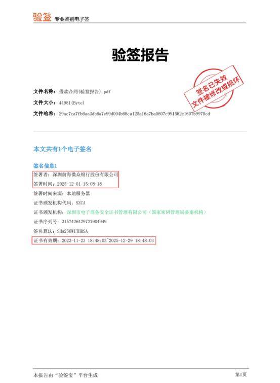 7份“微粒贷”电子合同签名验证无效 用户质疑微众银行造假(图5)