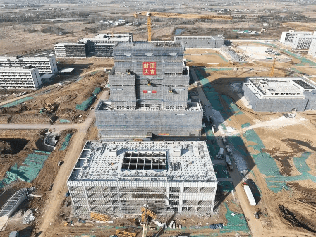 六安一高校新校区建设有新进展_施工_综合_单体