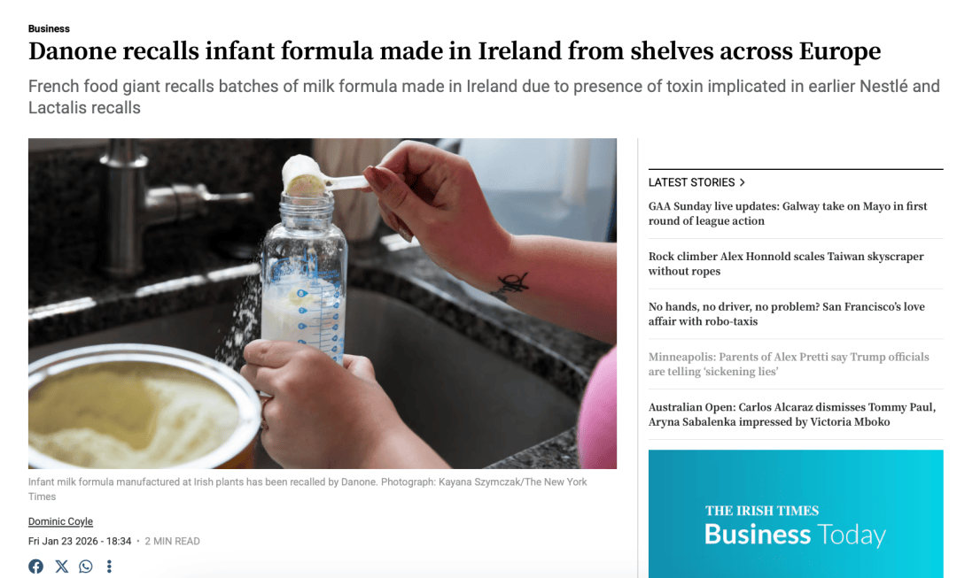 婴幼儿配方奶粉召回事件继续发酵:涉及爱他美、诺优能等品牌(图11)