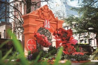 黄浦区在新春期间推出系列石库门主题艺术装置