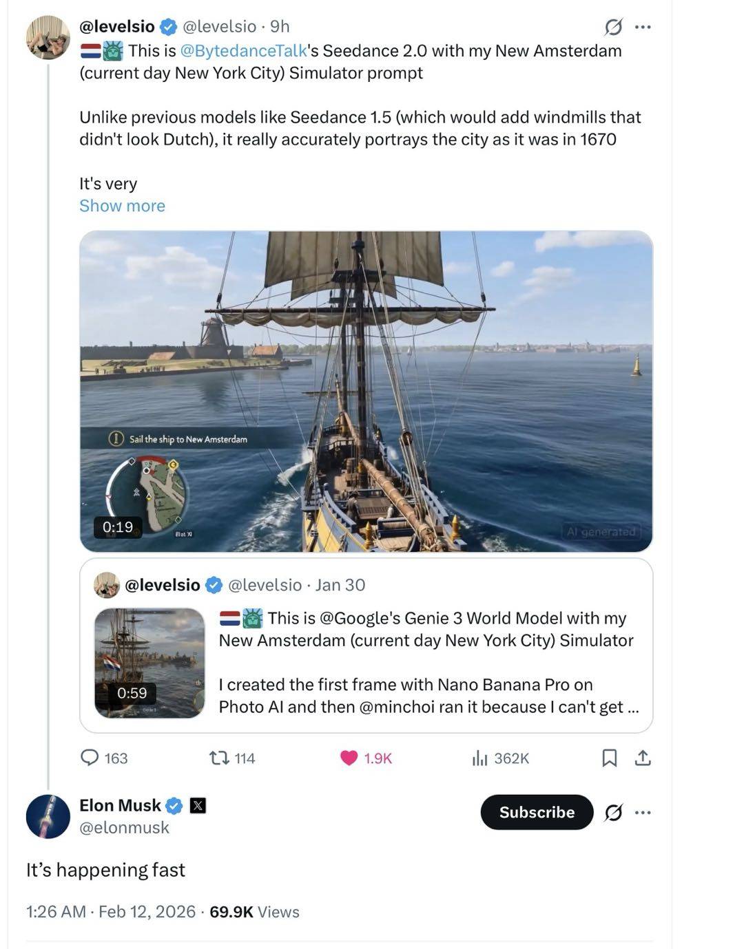 字节跳动最新AI视频生成模型走红