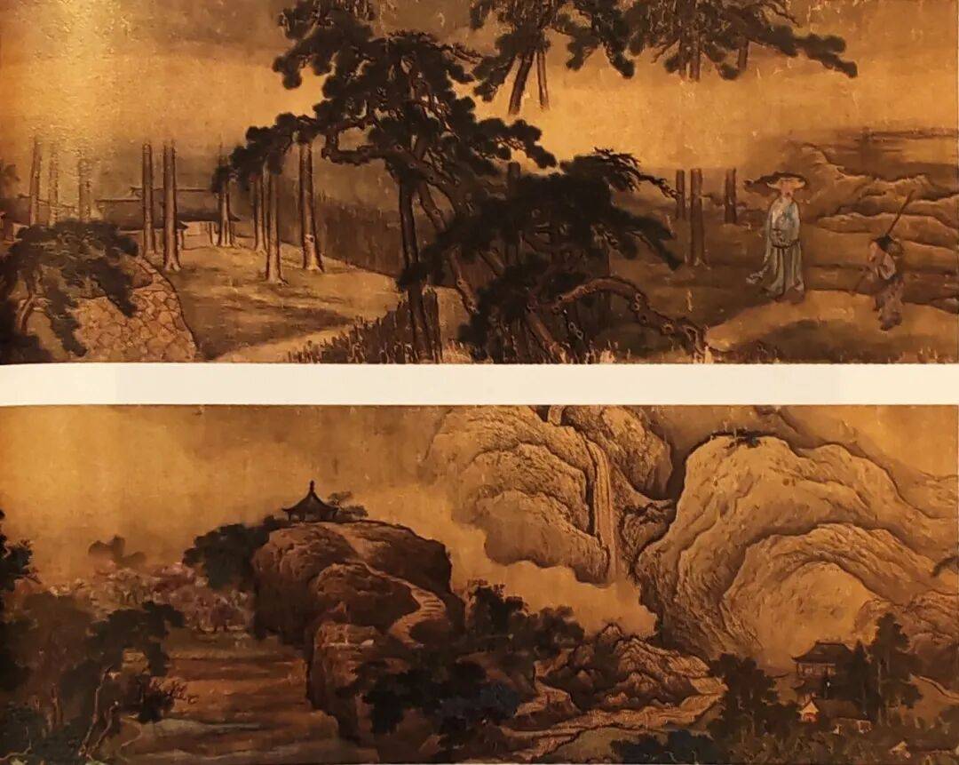 每日一画 | 禹之鼎 王元蘅清凉山庄图_舟楫_全卷_人物